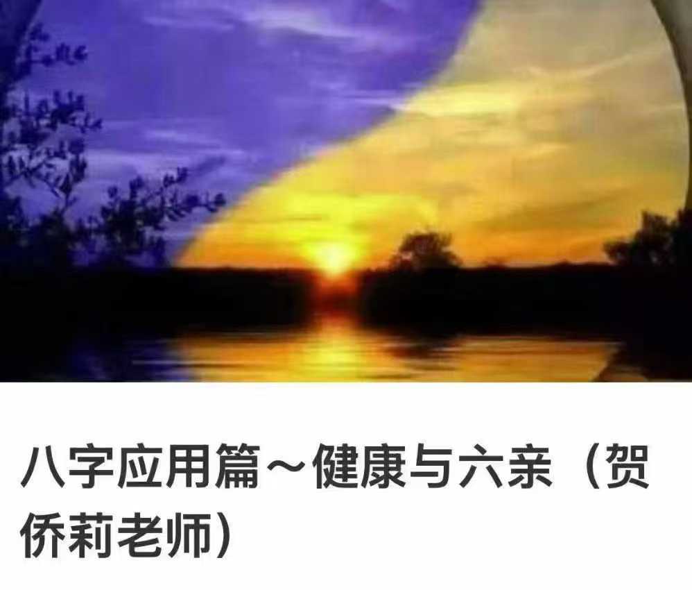 贺侨莉·八字应用健康与六亲102集视频课