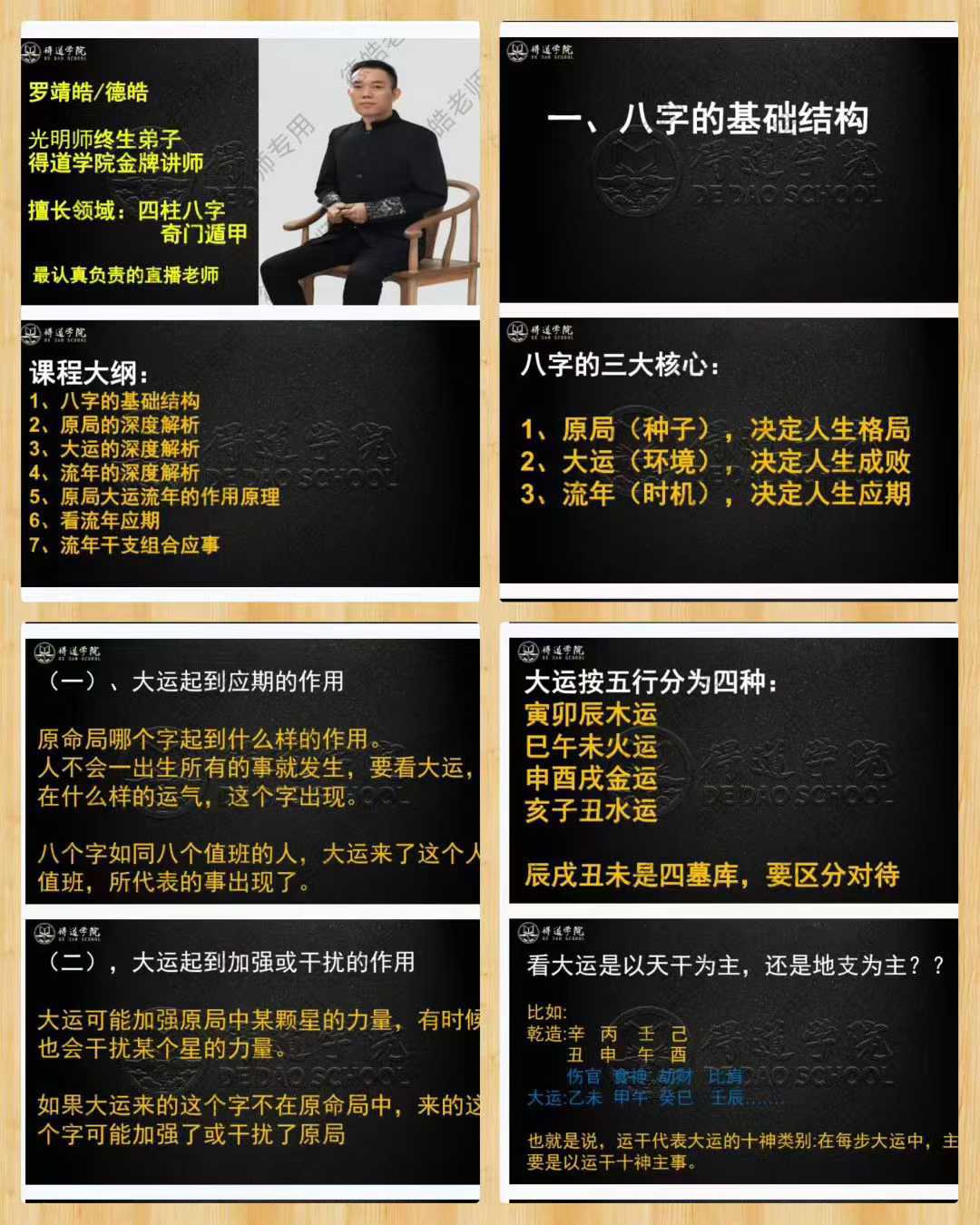 德皓-八字开悟之详解大运流年与命局的作用关系教材