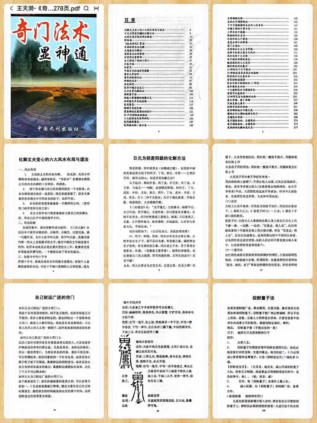 《奇门法术显神通 》家居水布局 278页