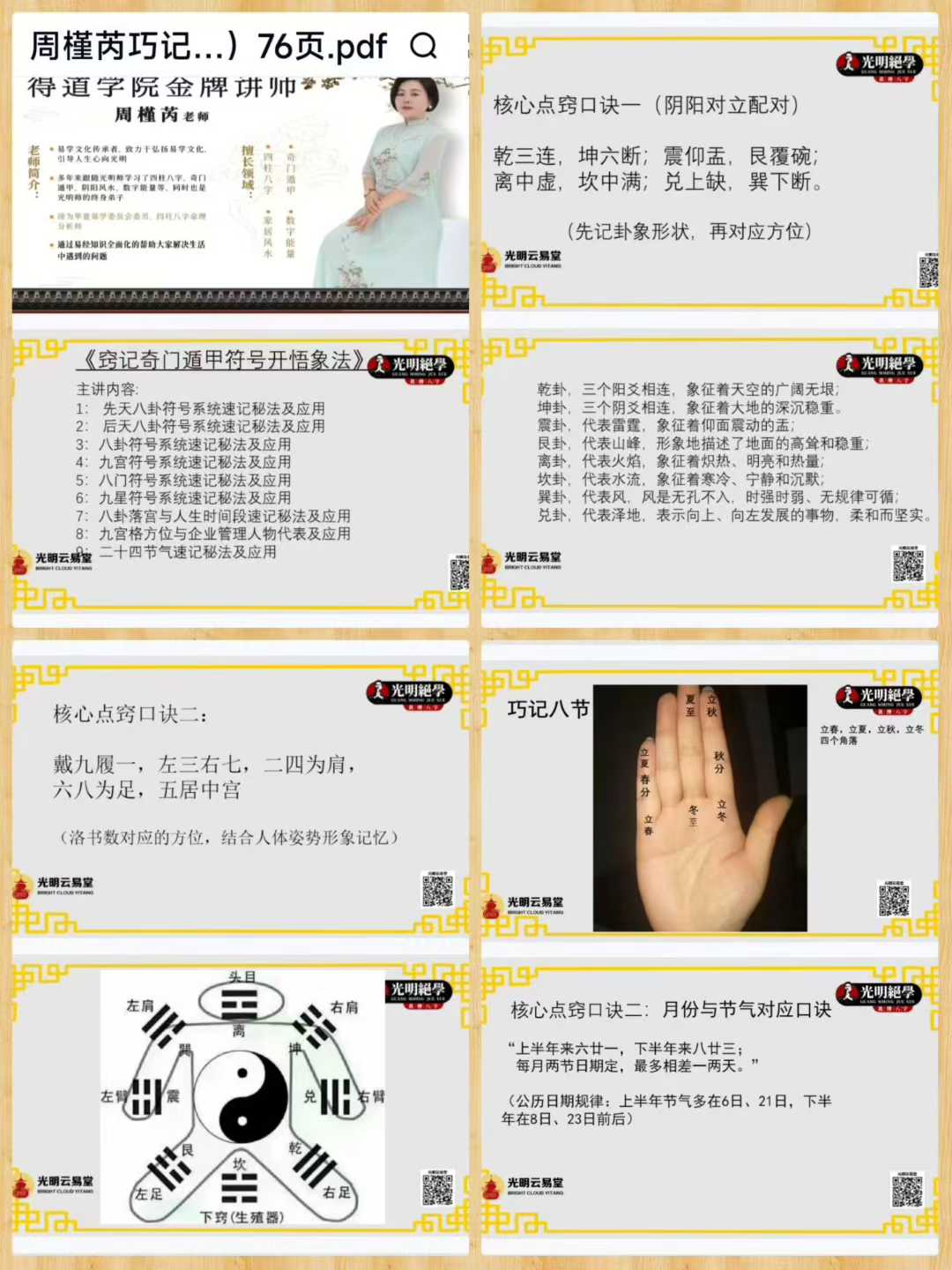 周槿芮《巧记奇门遁甲符号开悟象法》 76页
