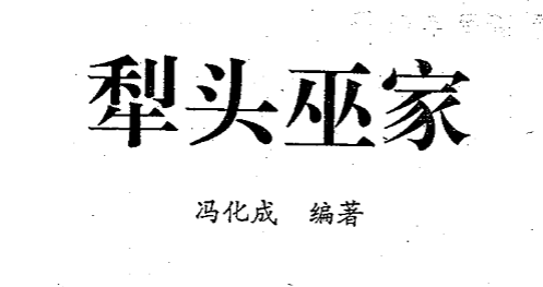 冯化成梨头巫家一本专门惩罚恶人的招术384页