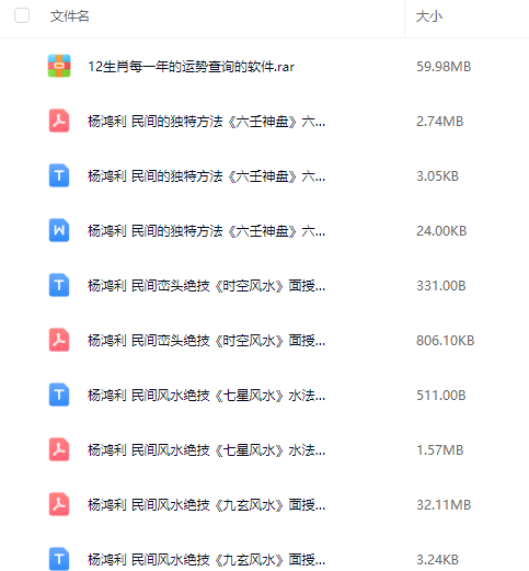 杨鸿利-民间峦头绝技、风水绝技《七星风水》时空风水《九玄风水》《六壬神盘》合集