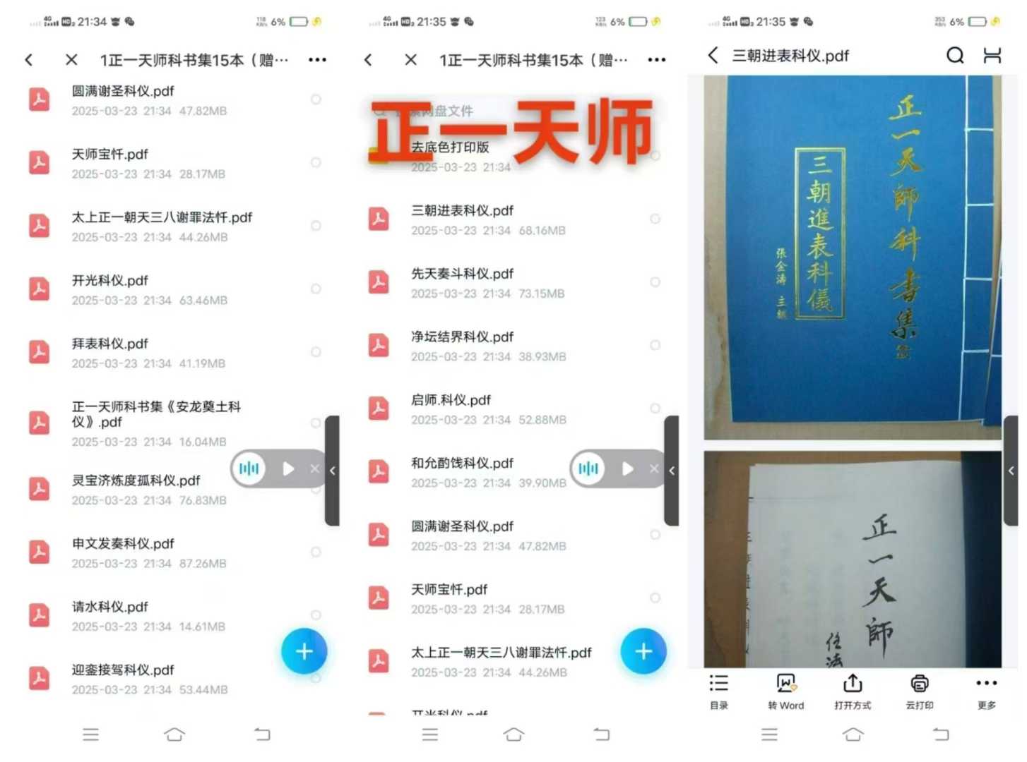 《正一天师科书集》全套15本PDF电子版