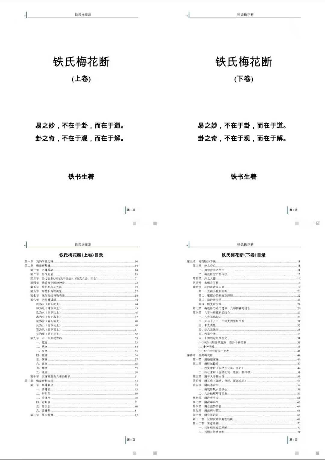 铁氏梅花断上下两部
