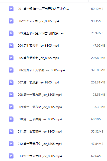 道传滴天髓50集视频课