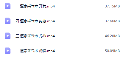 许道长《道家秘功采气术》视频4集