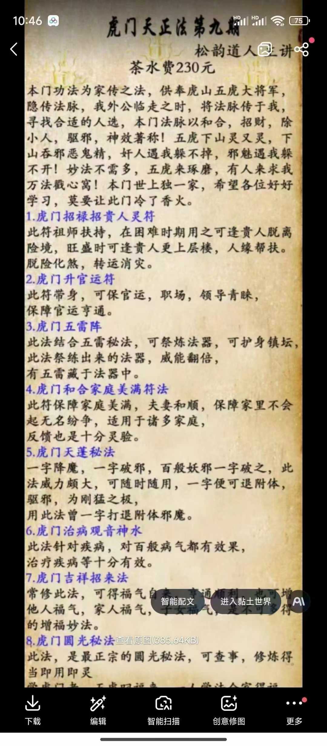 松韵道人-虎门天正法九期视频+课件