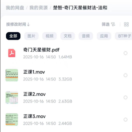 楚恒-奇门天星催财法-法和