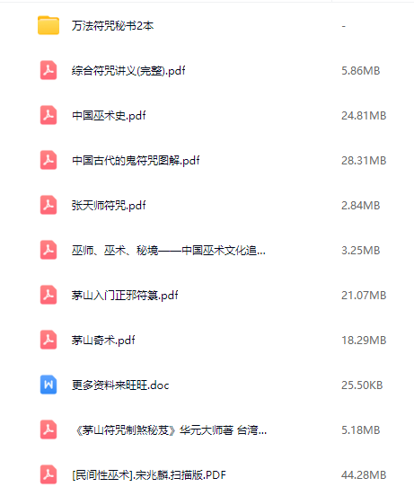 茅山道术10本合集