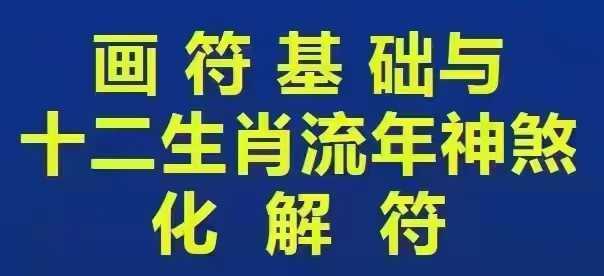 皓月道医画符基础与十二生肖流年年神煞化解秘法