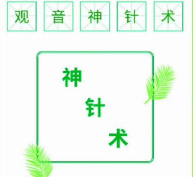 《观音神针术》 视频+文档!