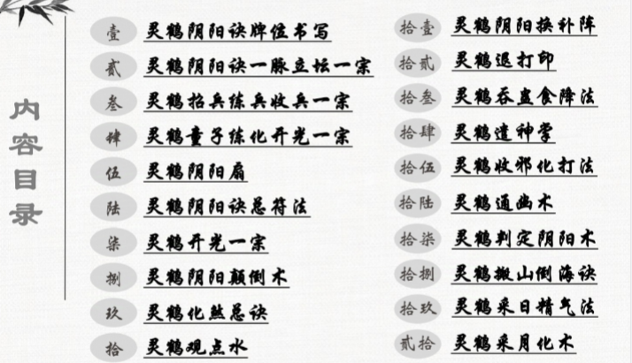 法弘 川渝青田灵鹤阴阳诀(录制视频+法本)