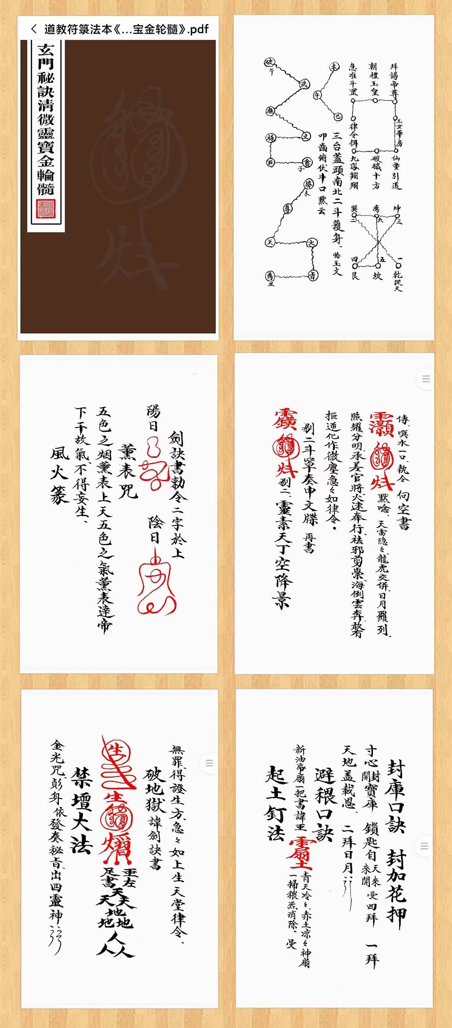 道教符箓法本《玄门秘诀清微灵宝金轮髓》238页