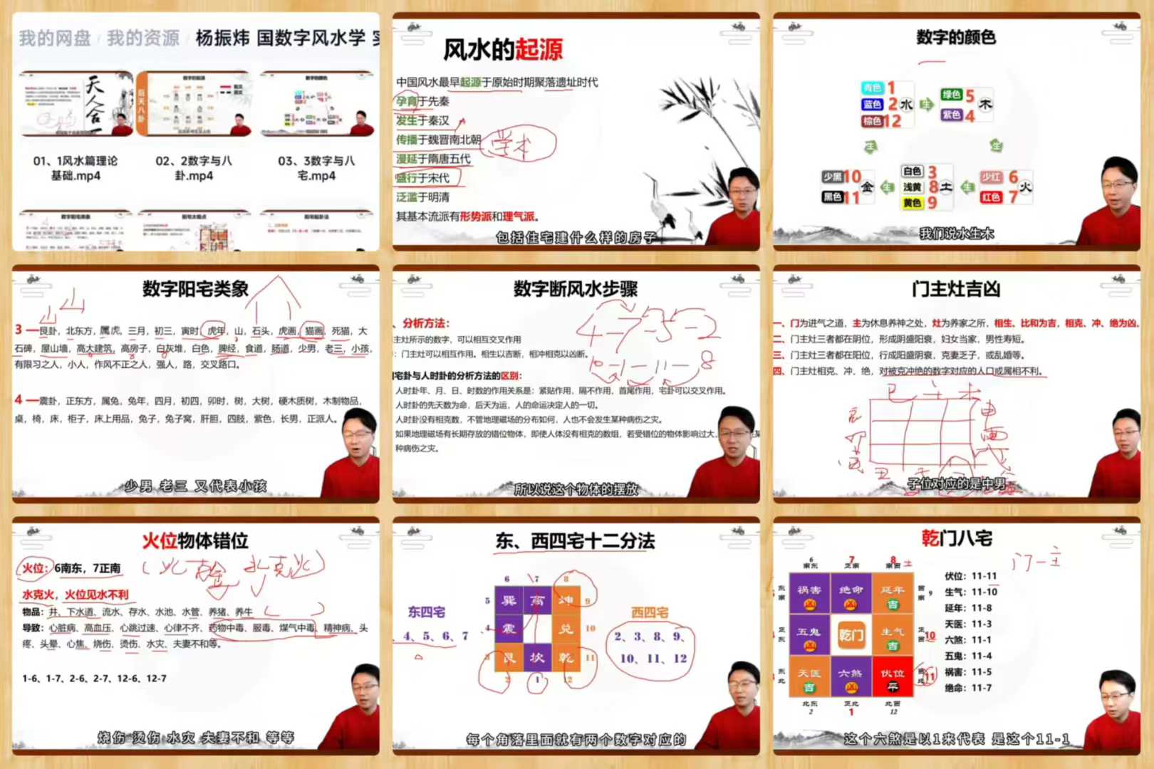 杨振炜【数字风水学 实战基础班】 33集视频