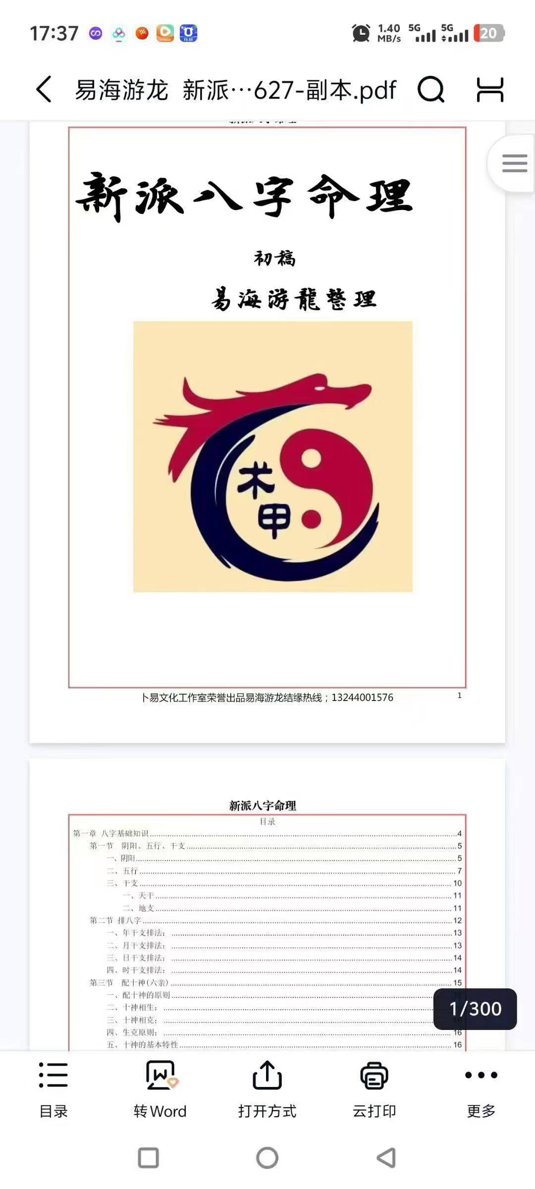 易海游龙 新派八字秘钥_300页