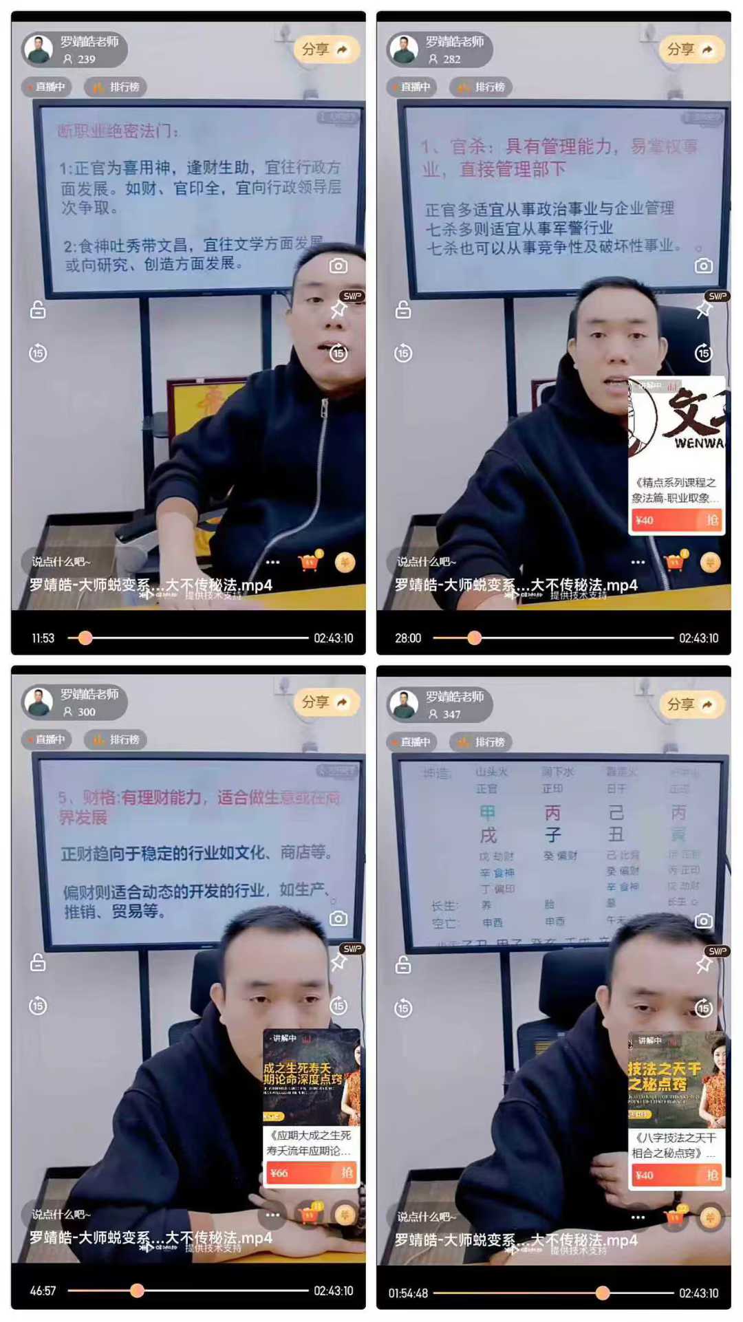 罗靖皓-大师蜕变系列之看职业贵贱高低的五大不传秘法视频一集
