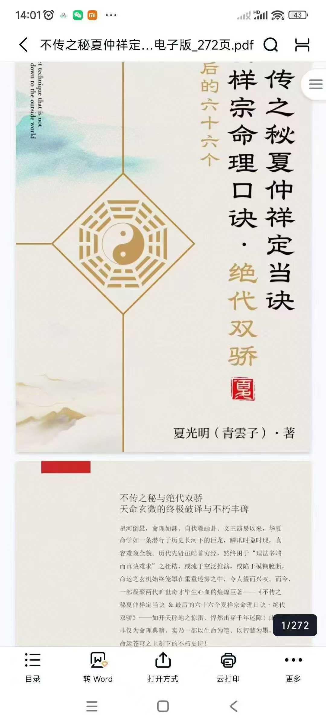 不传之秘夏仲祥定当诀&最后的六十六个夏样宗命理口诀电子版_272页