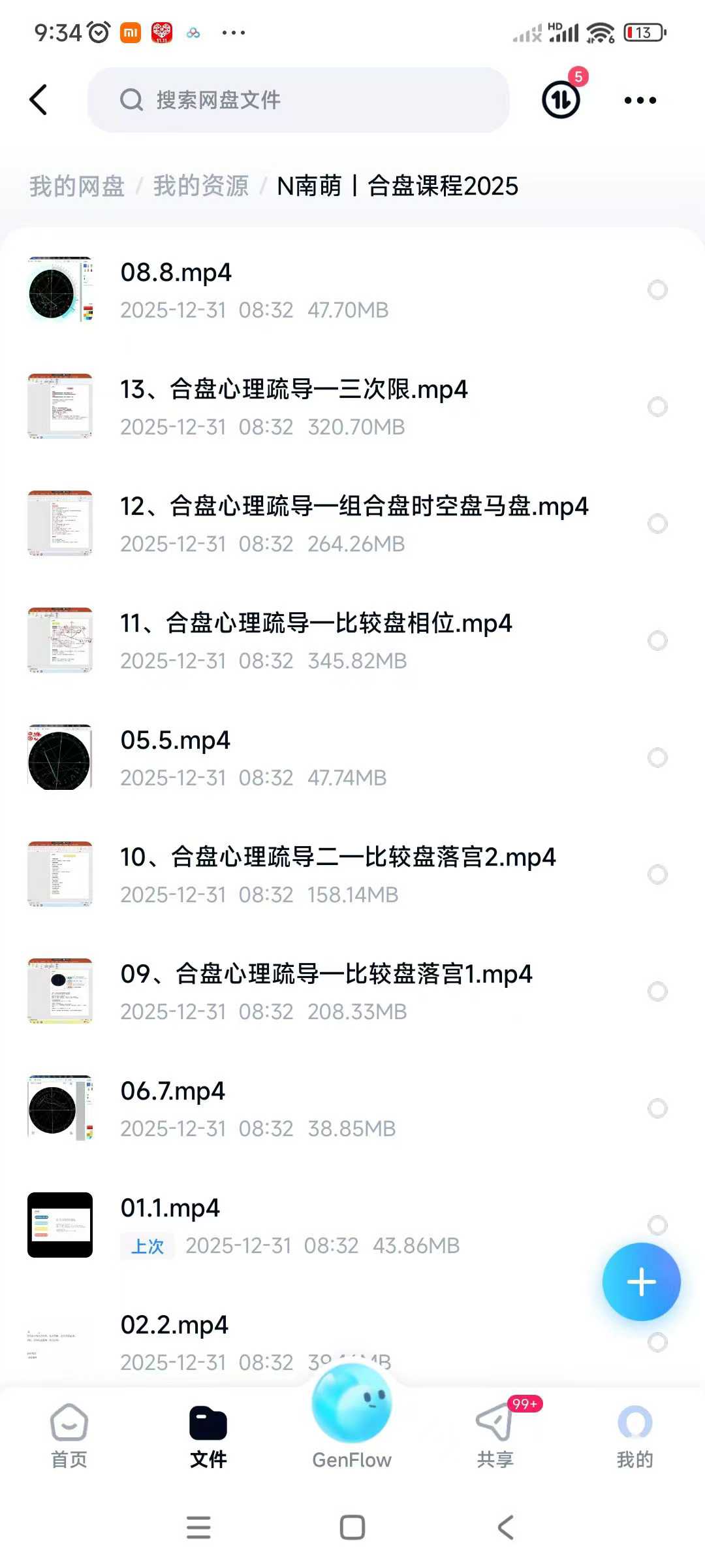 南萌｜合盘课程2025 视频13节
