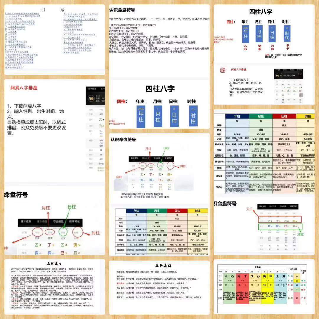 易海游龙老师整理 八字命理中级班讲义127页