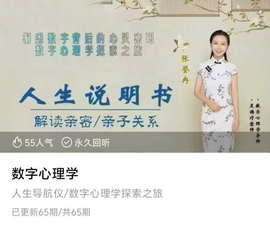 张誉冉数字心理学 51集视频课