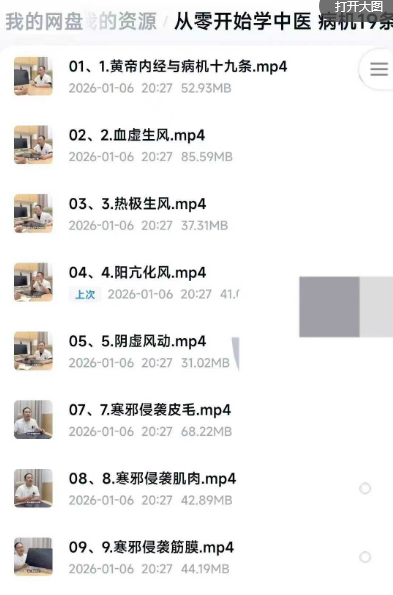 从零开始学中医 病机19条45集