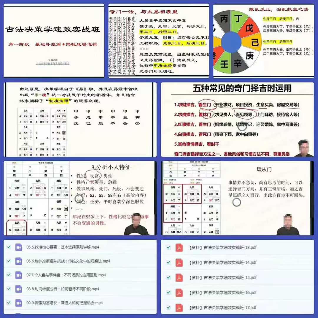 插图1–2026至阳古法决策学实战分析(全套含运筹)–91国学网