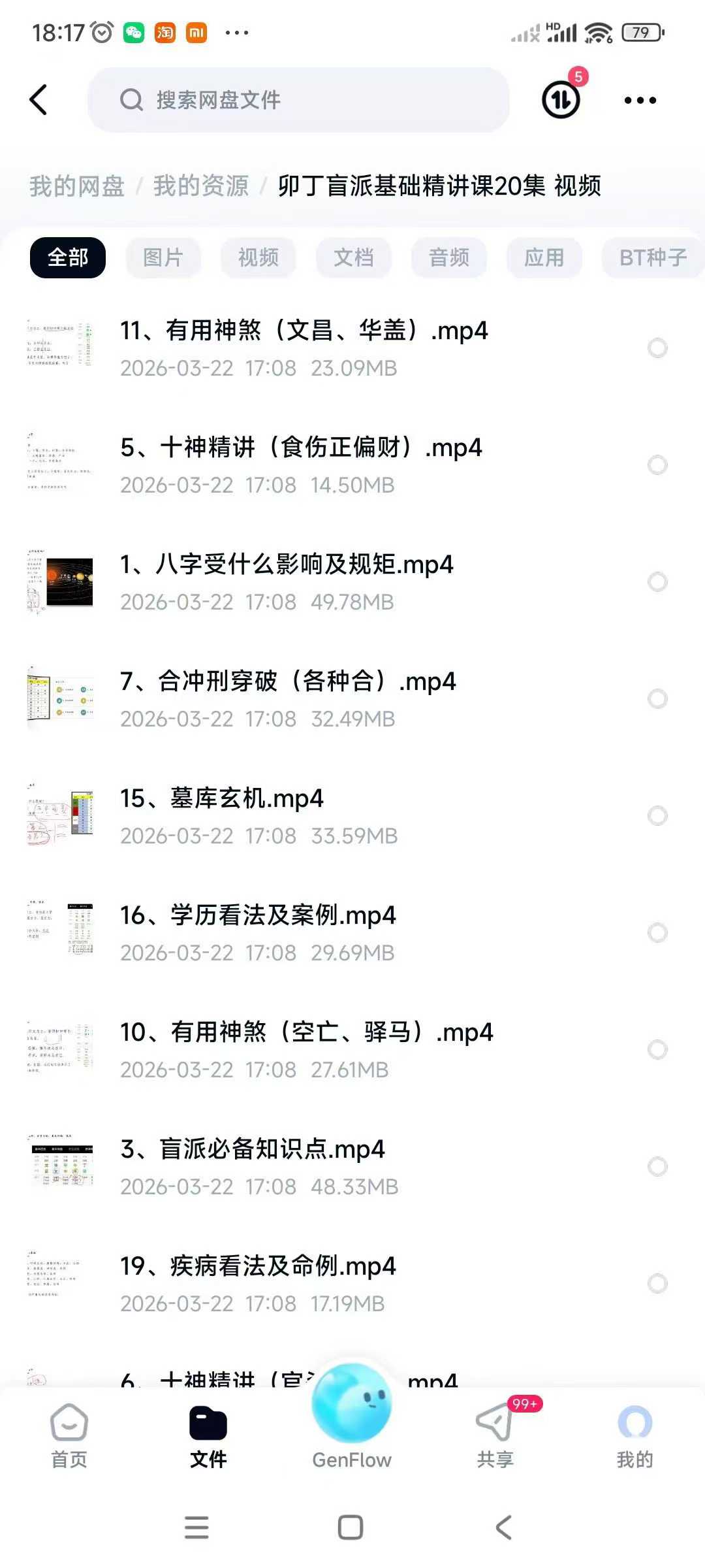 插图1–卯丁盲派基础精讲课20集 视频–91国学网