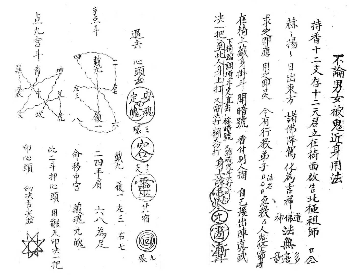 插图1–玄天上帝秘法-手稿–91国学网