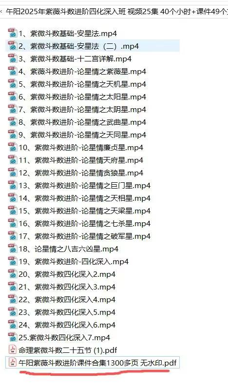插图1–午阳紫薇斗数25集视频+课件–91国学网