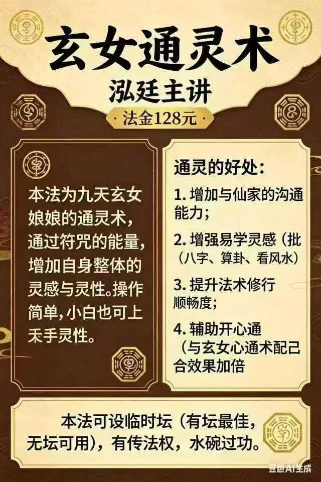 插图1–泓廷-玄女通灵术 音频+课件–趣资源