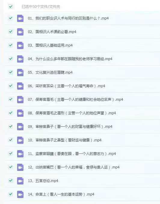张恒嘉说面相50集视频