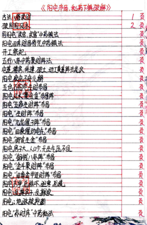 金九局-阴阳布局《阳宅布局、秘药下镇破解》95页--彩色400线（3699元）