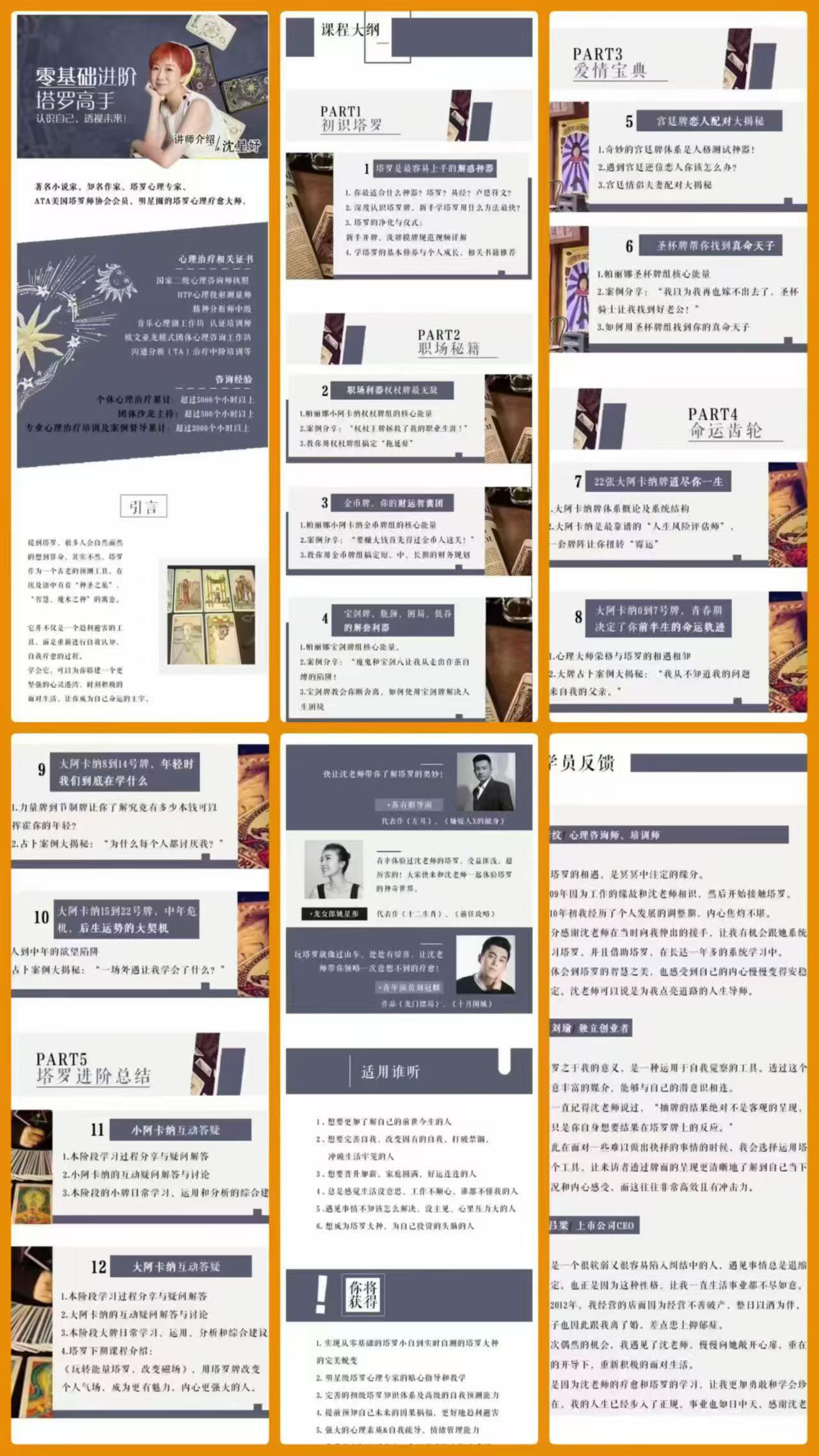 沈星妤《零基础进阶塔罗高手,认识自己,透视未来》