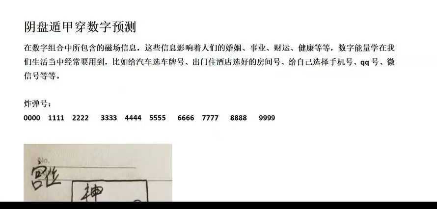 熊飞《奇门穿数字精准预测》10集