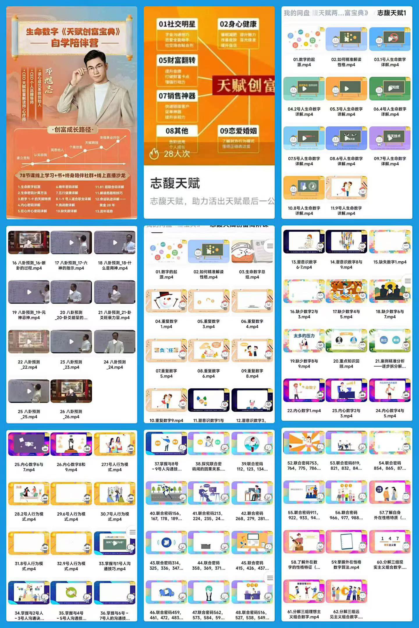 志馥天赋两套 生命数字《天赋创富宝典》
