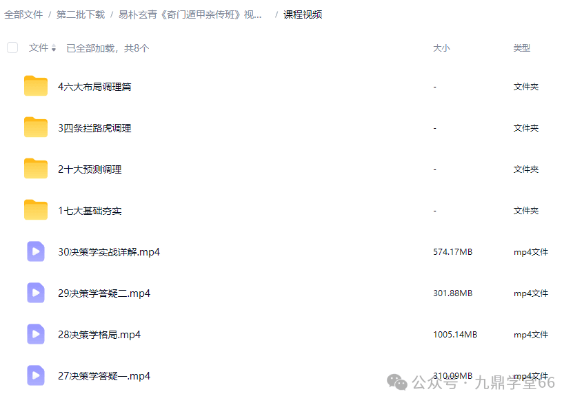 易朴●玄青《奇门遁甲亲传班》视频+课件
